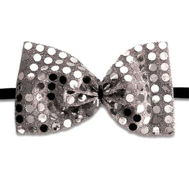 Papillon Paillettes Argento |Carnival Toys
