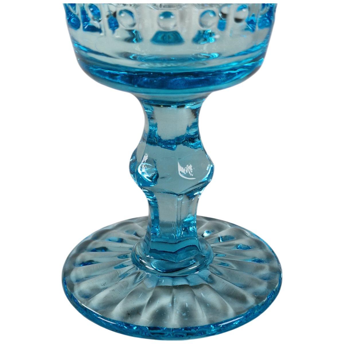 Bicchiere Vetro Singolo Calice Windsor Azzurro ml.240 | Allreds