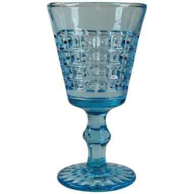 Bicchiere Vetro Singolo Calice Windsor Azzurro ml.240 | Allreds