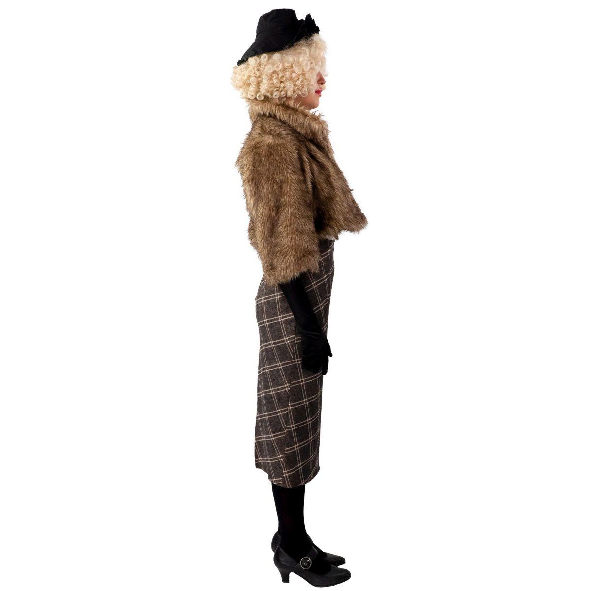 Giacca Pelliccia Sintetica Marrone |Orlob