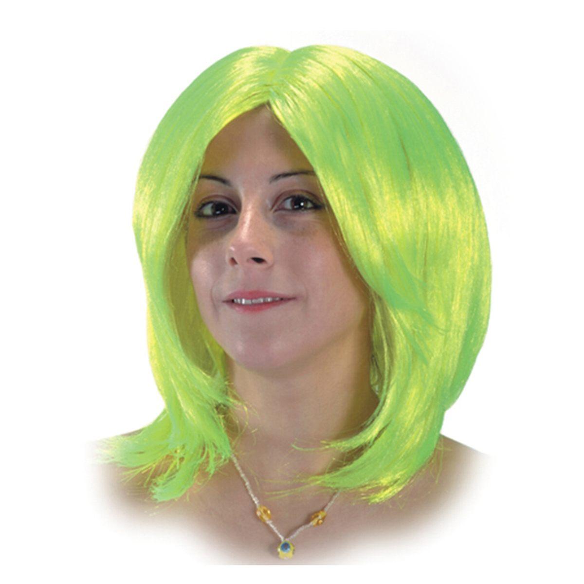 Parrucca Monella Fluo Liscia 4 Colori |Carnival Toys