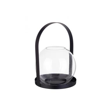 Portacandela Merope Nero cm.Ø12,5 | Bizzotto