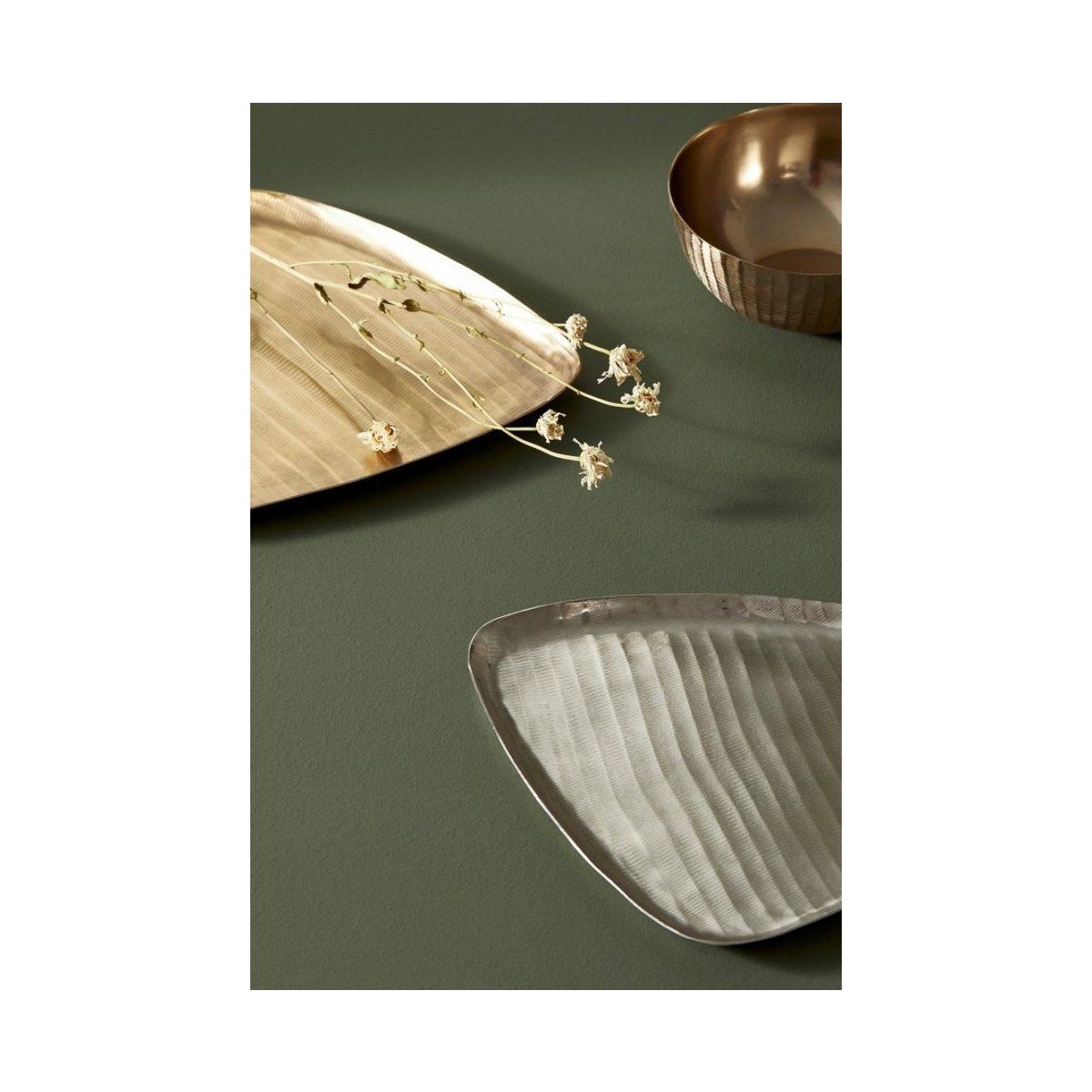 Vassoio Decorativo Chisel Argento cm.30x28 | Bizzotto