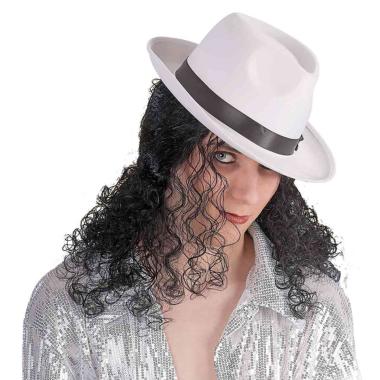 Parrucca Nera Jackson Riccia |Carnival Toys