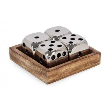 Decorazione Dadi Fortune Arg cm.10,5x10,5 | Bizzotto