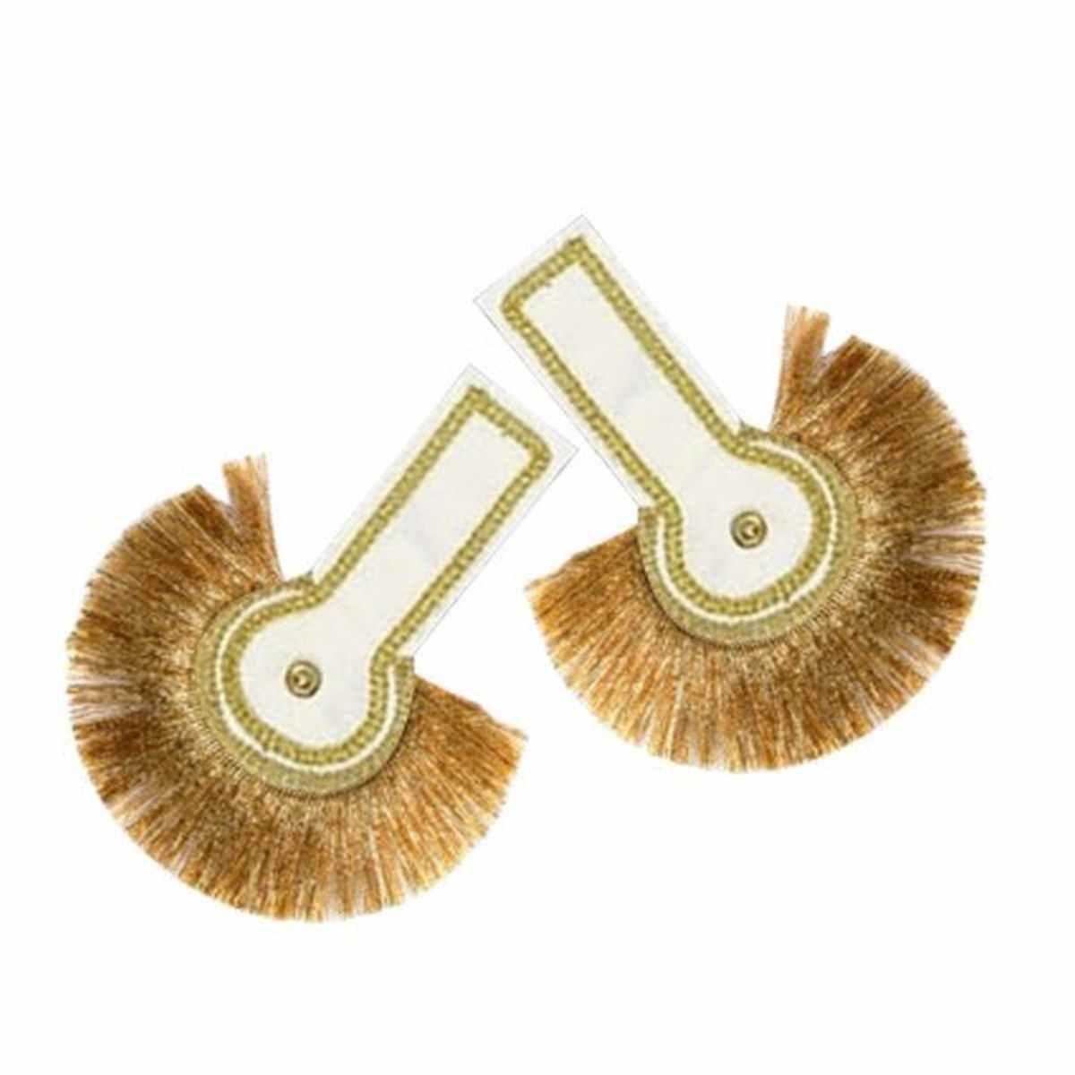 Spalline Generale Bianche e Oro Set pz.2 |Orlob