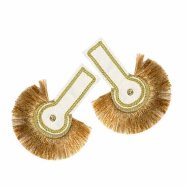 Spalline Generale Bianche e Oro Set pz.2 |Orlob