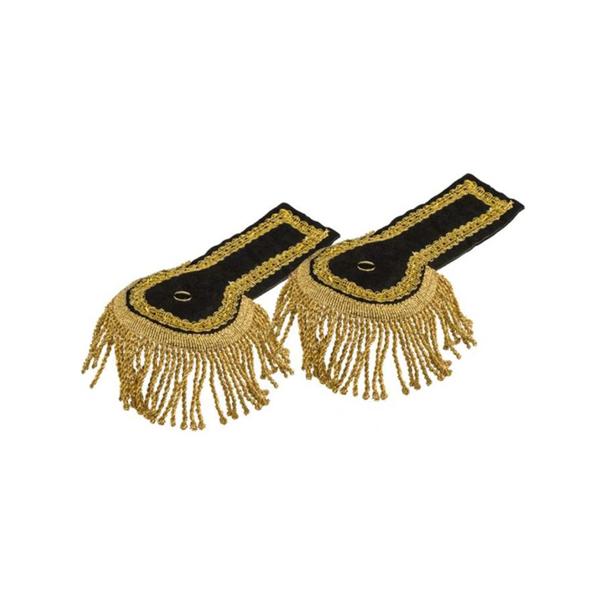 Spalline Generale Nere e Oro Set pz.2 |Orlob