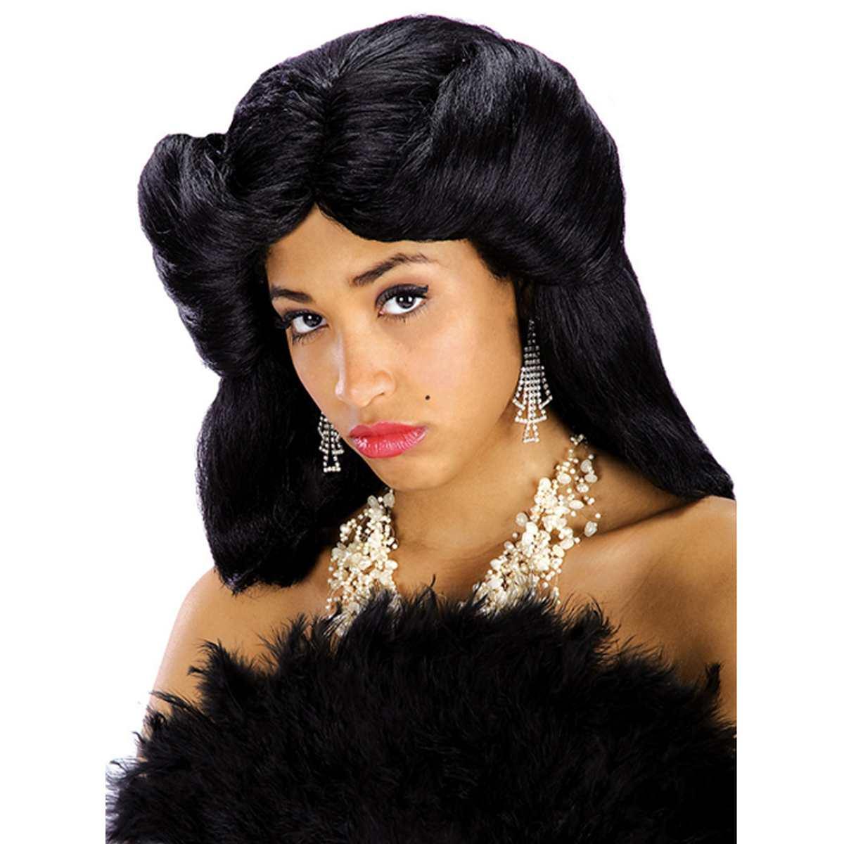 Parrucca Vivienne Nera Liscia |Carnival Toys