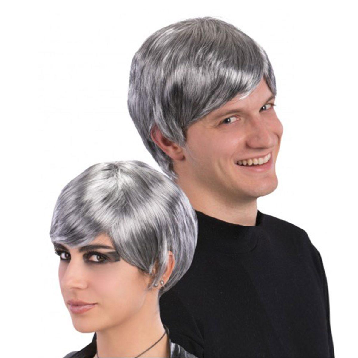 Parrucca Grigia Liscia |Carnival Toys