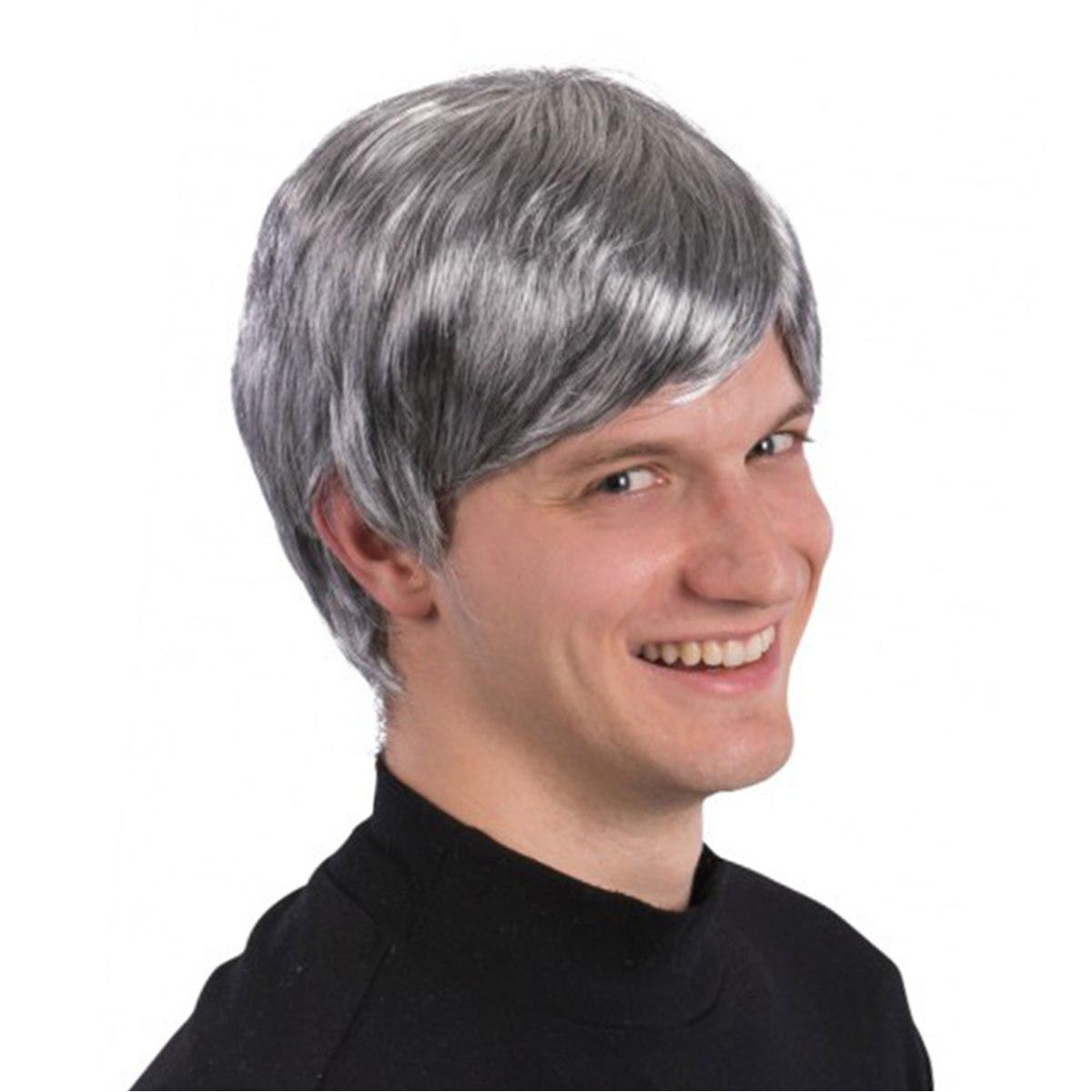 Parrucca Grigia Liscia |Carnival Toys