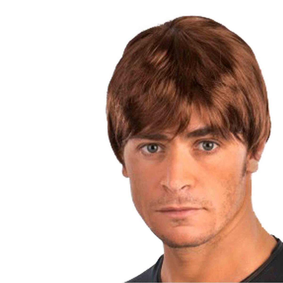 Parrucca Castana Liscia |Carnival Toys