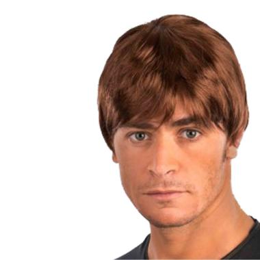 Parrucca Castana Liscia |Carnival Toys