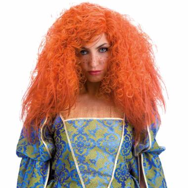 Parrucca Carnevale Ribelle Arancione Riccia |Carnival Toys
