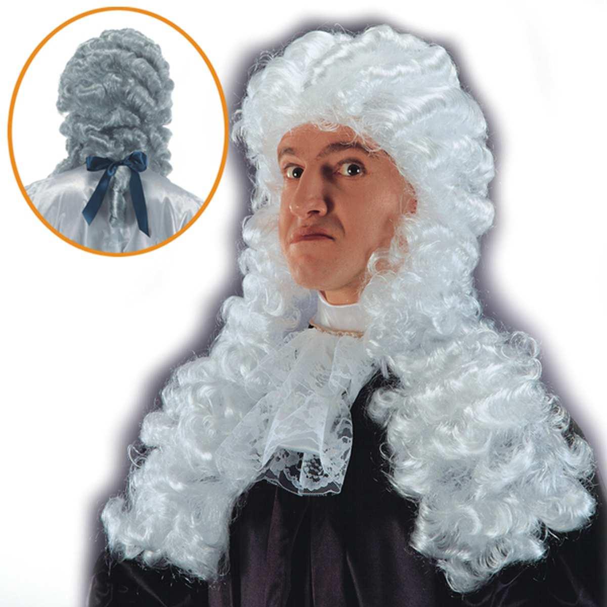 Parrucca Giudice Bianca con Boccoli |Carnival Toys