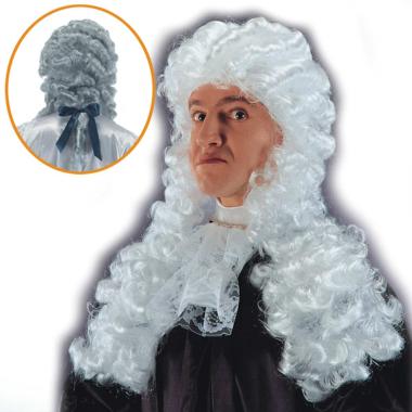 Parrucca Giudice Bianca con Boccoli |Carnival Toys
