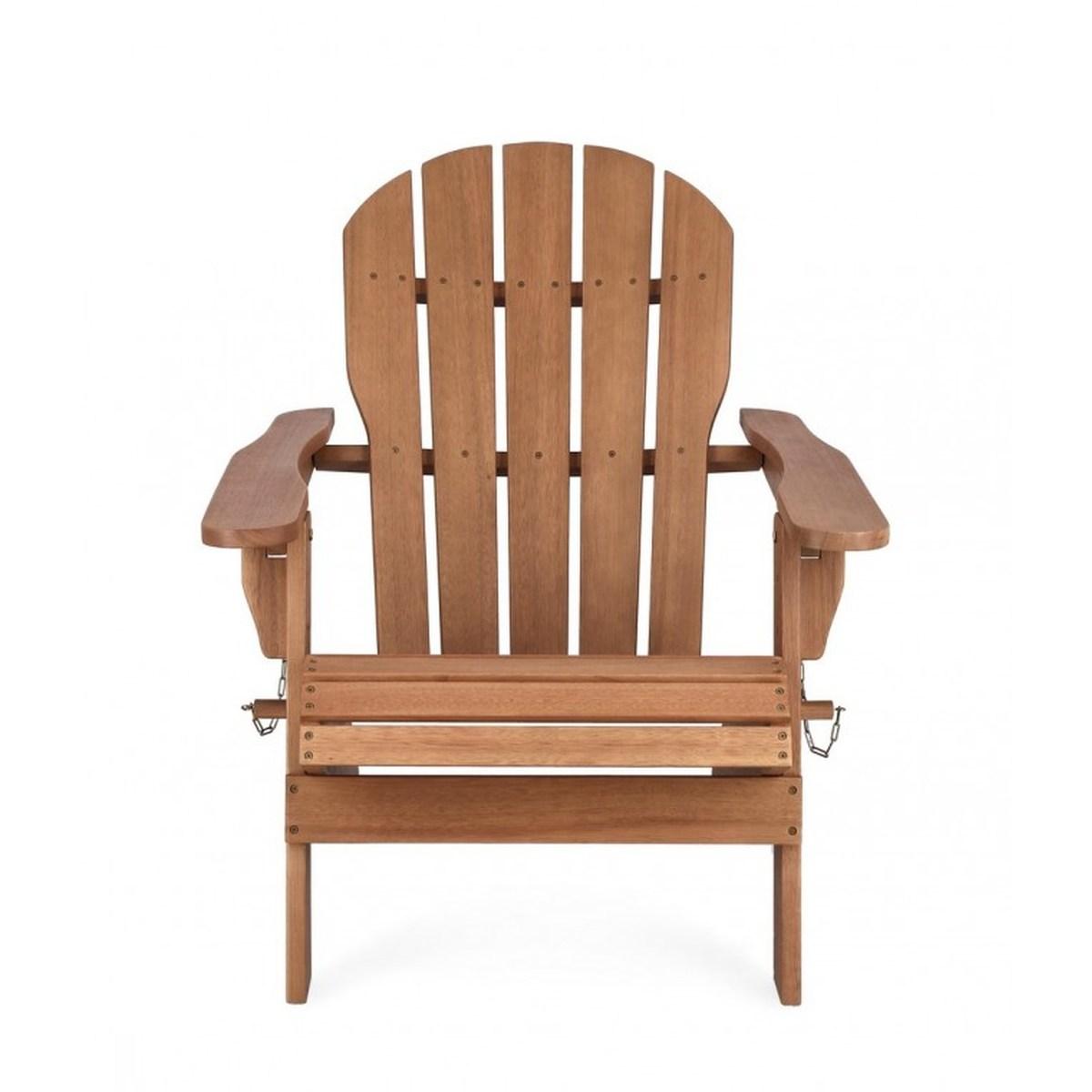 Poltrona Legno Pieghevole Filadelfia Nat | Bizzotto