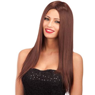 Parrucca Liscia Castana |Carnival Toys