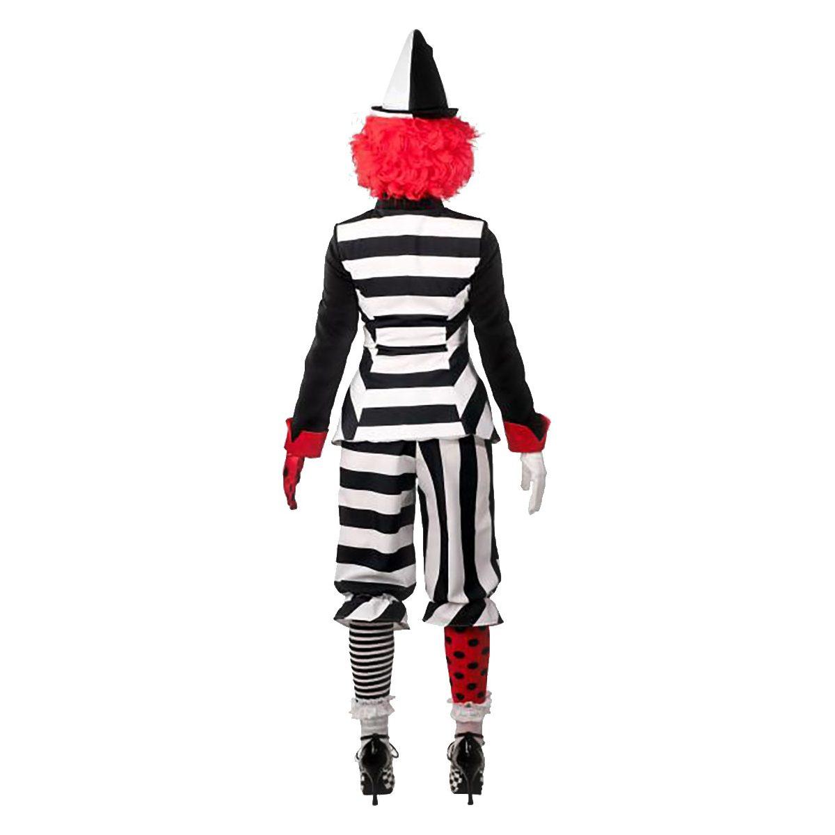 Costume Clown Clown Bianco e Nero |Orlob