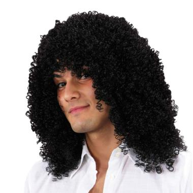 Parrucca Nera Brasiliano Riccia |Carnival Toys