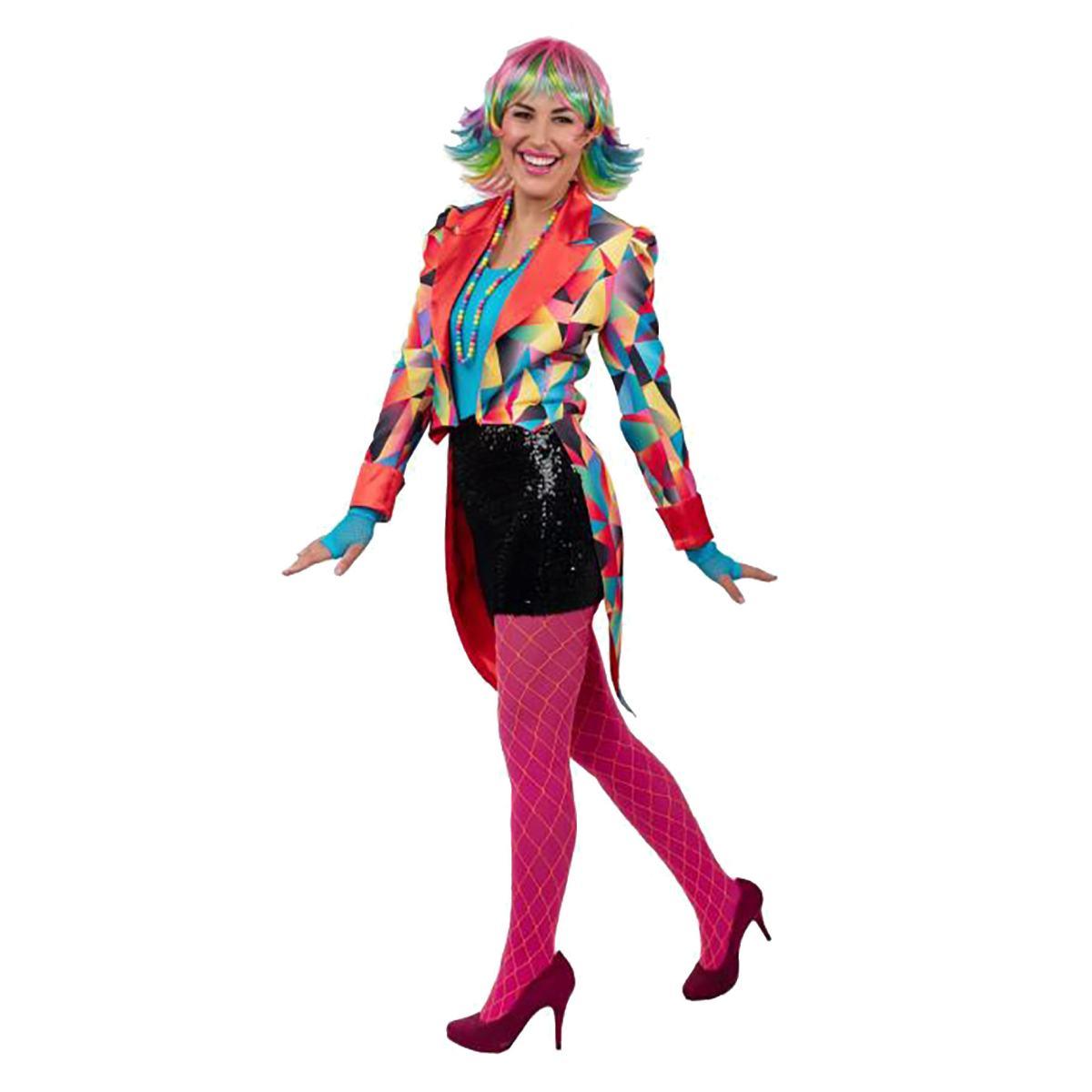 Giacca Frac Clown con Rombi Multicolor |Orlob
