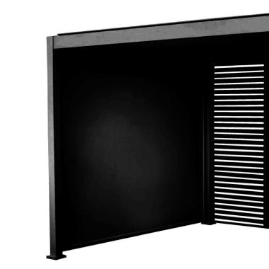 Tenda Textilene Pergola Topeka Manuale Antracite cm.281x232