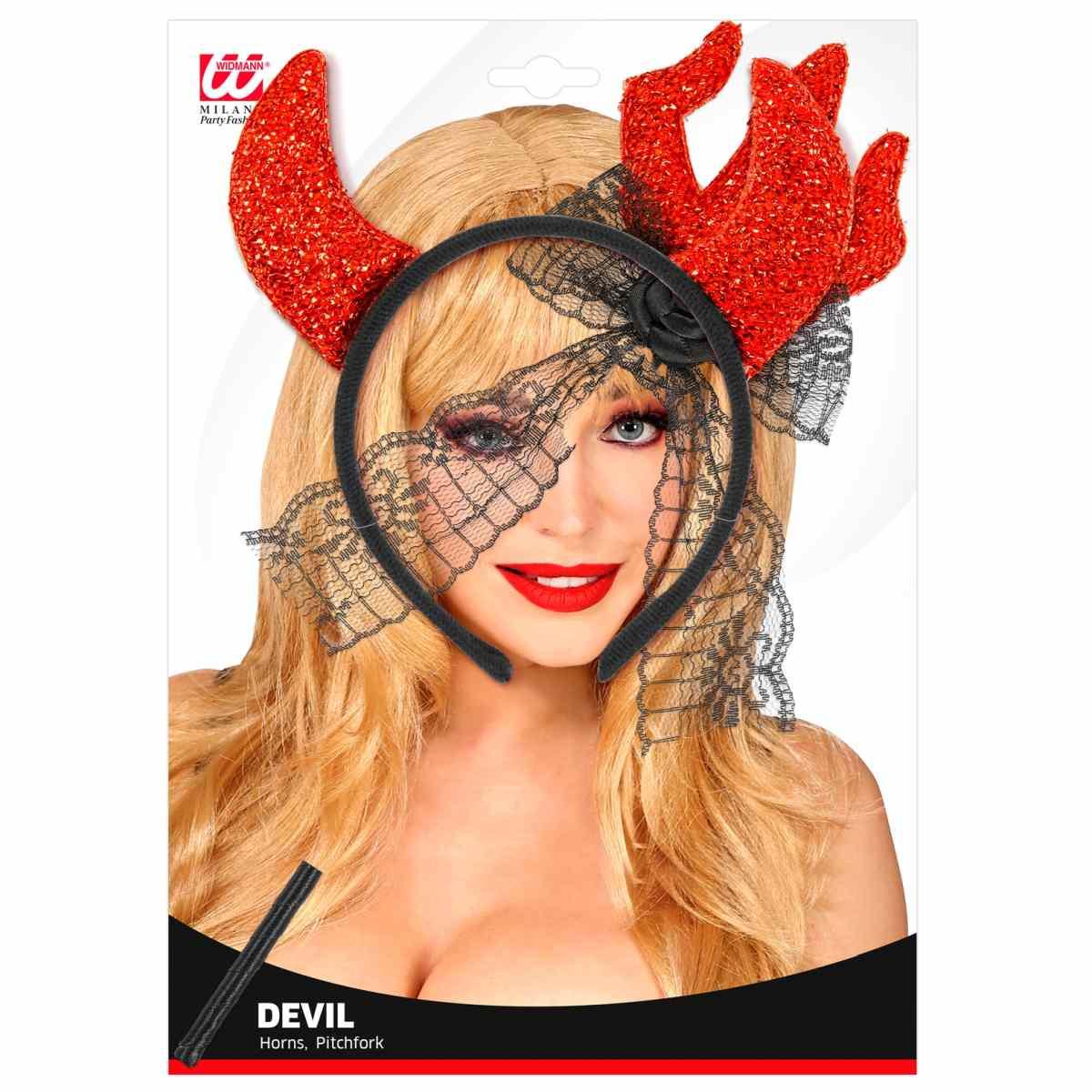 Cerchietto con Corna Diavolo e Tridente |Widmann