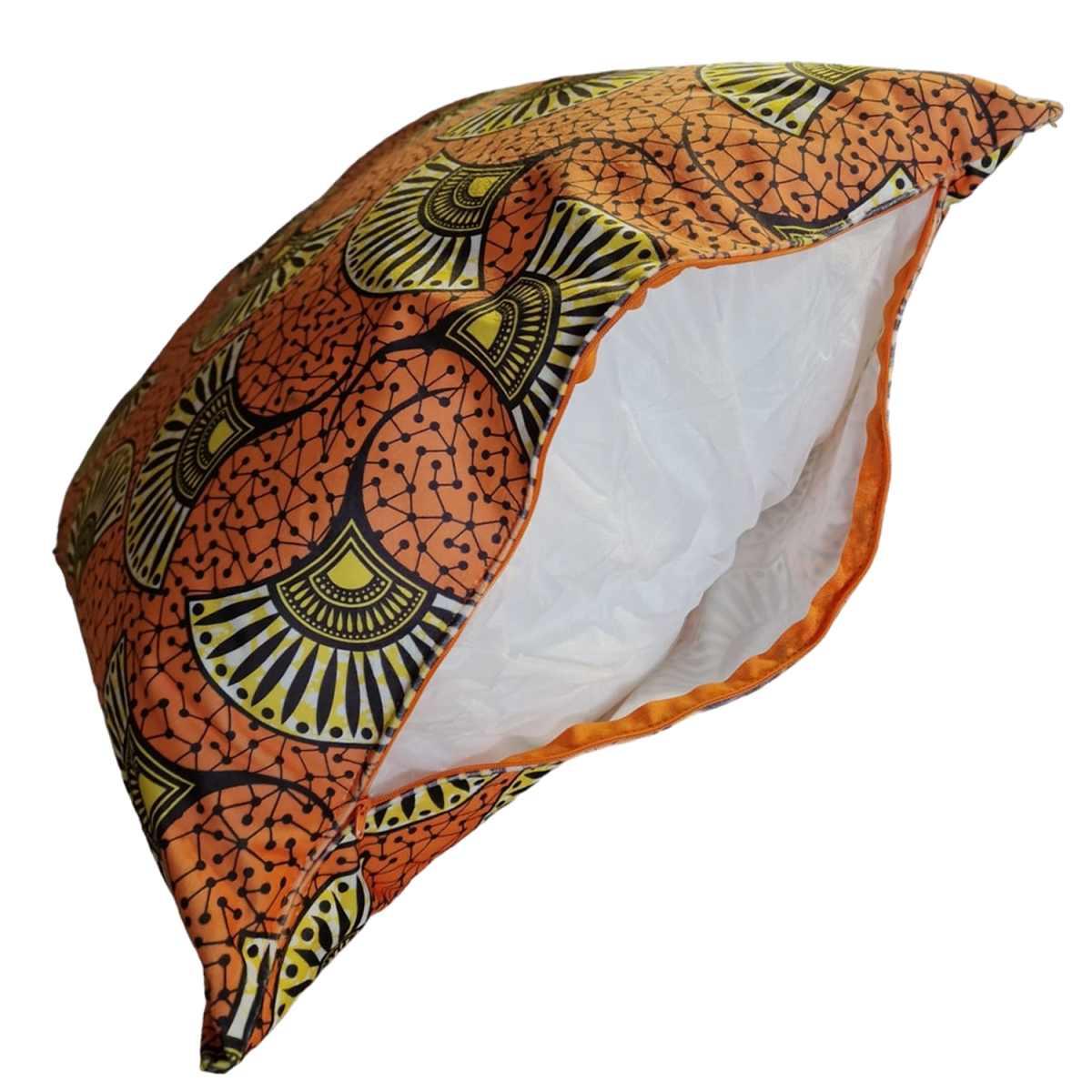 Cuscino Arredo Velour Arancio cm.55x55x23 | Alore Casa