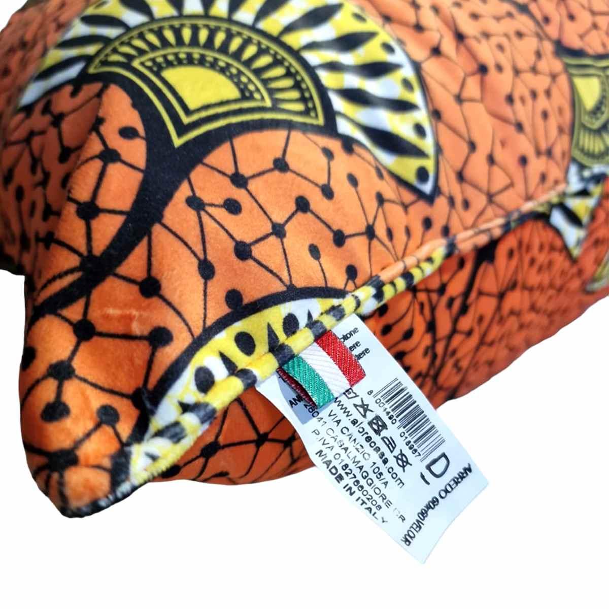 Cuscino Arredo Velour Arancio cm.55x55x23 | Alore Casa