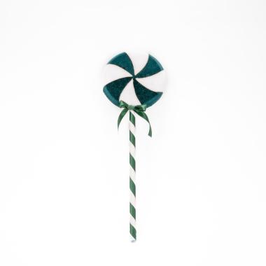 Decorazione Natalizia Lecca Lecca Verde cm.10 |Silani