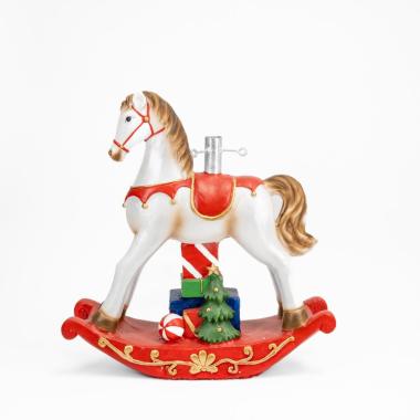 Base Albero Natale Cavallo a dondolo cm.39x35x42 |Silani