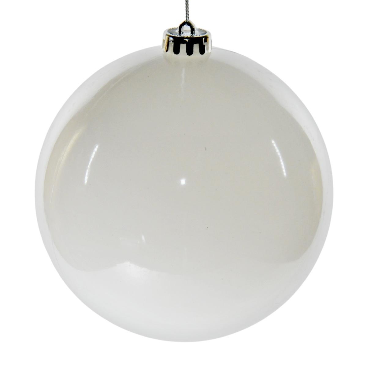 Pallina Natale cm.ÃƒÂ˜15 Bianco |Silani