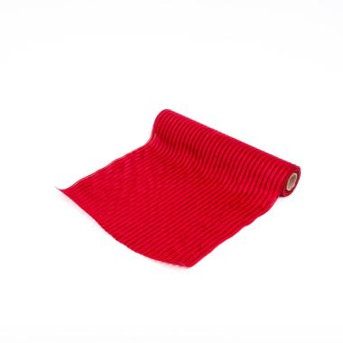Runner cm.28x270 Plissettato Rosso | Silani