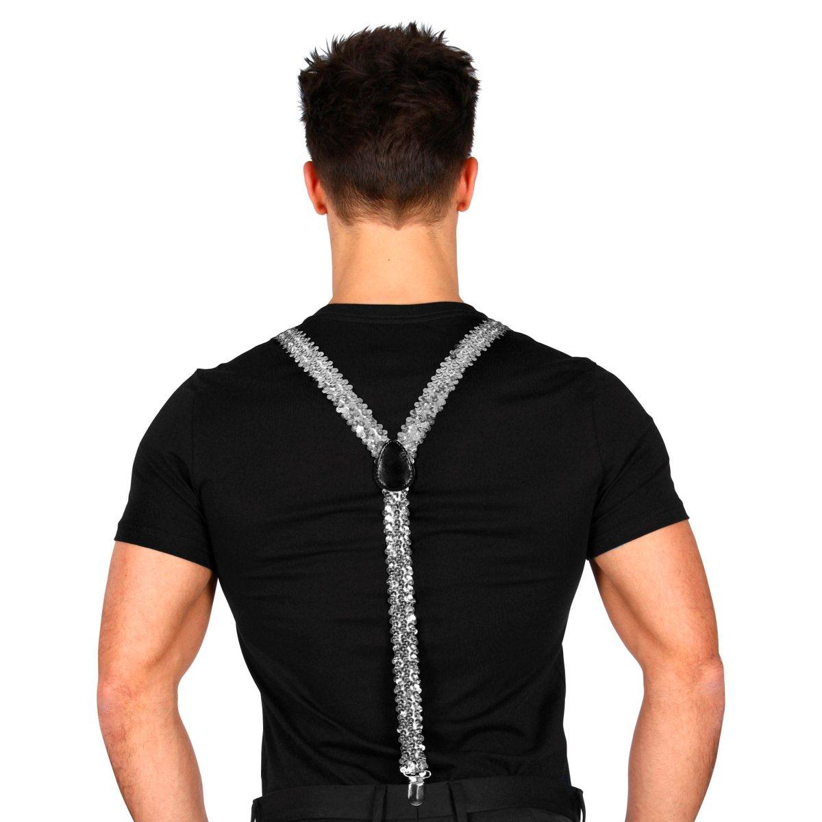 Bretelle Paillettes Argento |Carnival Toys