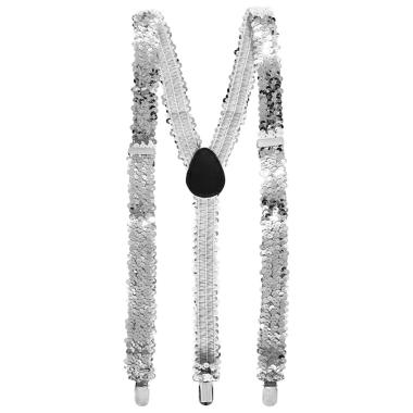 Bretelle Paillettes Argento |Carnival Toys