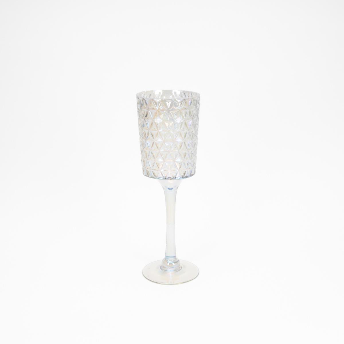 Vaso Vetro Calice Trasparente Rainbow cm.40 | Silani