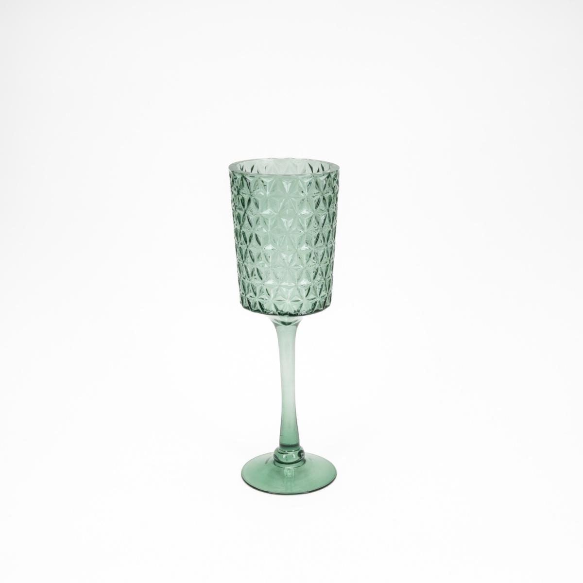 Vaso Vetro Calice Verde Rainbow cm.40 | Silani