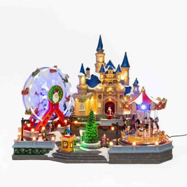 Giostra Natale Canazei Castello Luci Mov Suoni |Silani