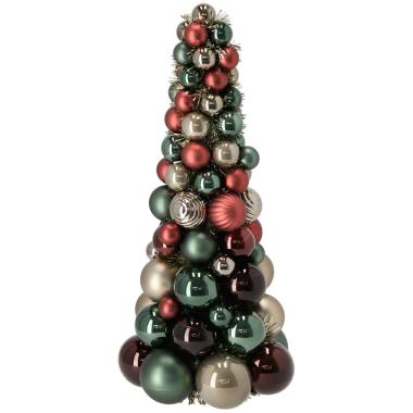 Albero Natale cm.39 Perle Rosso Verde |Bizzotto