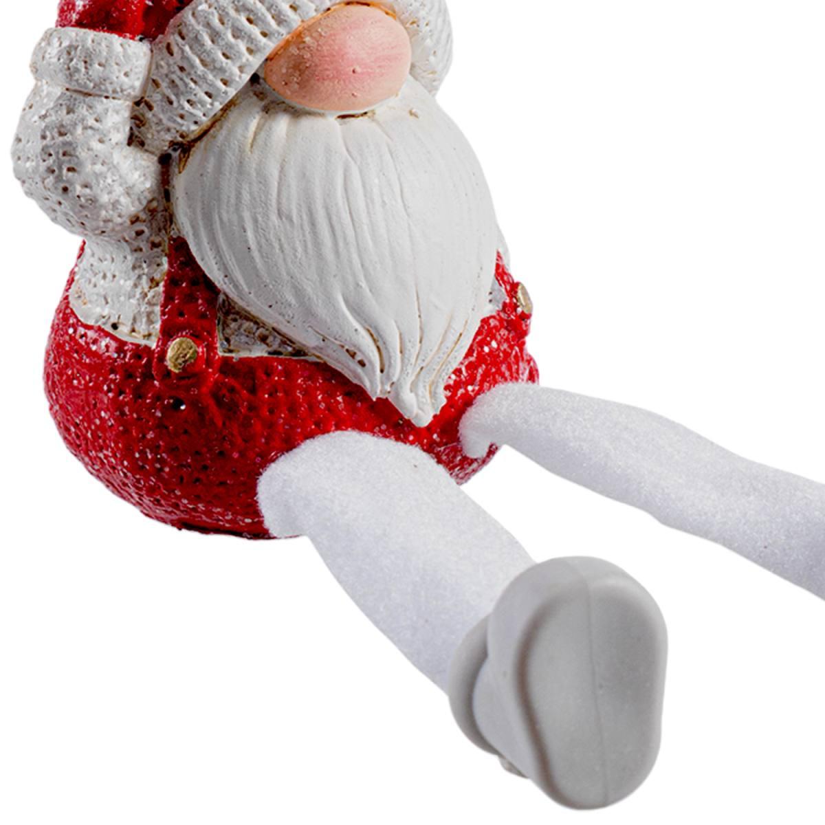 Babbo Natale Resina con Campanella e Gambe cm.8x12 | Bizzotto