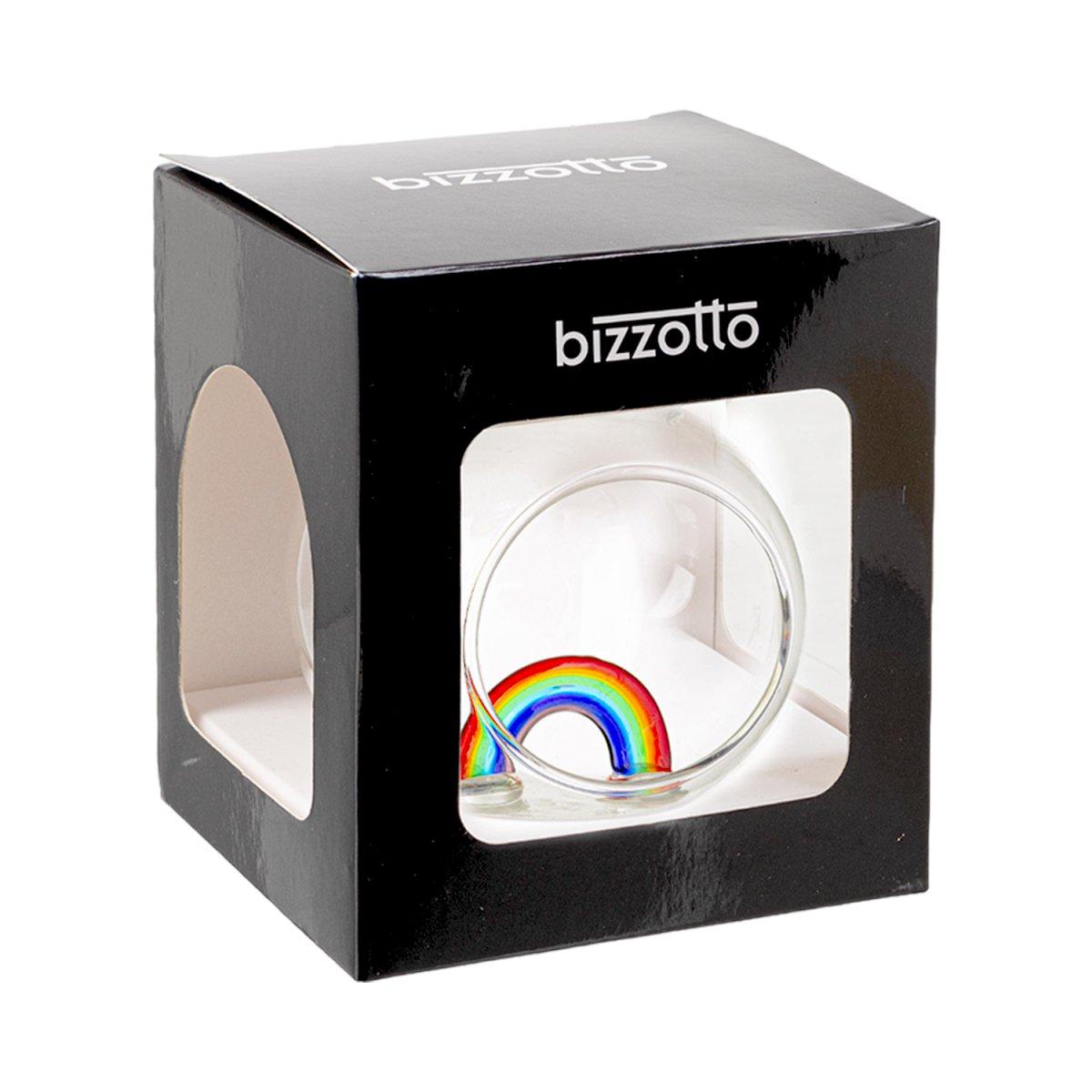Pallina Natale Vetro cm.8 con Arcobaleno |Bizzotto