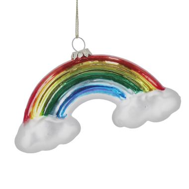 Pallina Natale Vetro cm.11 Arcobaleno |Bizzotto