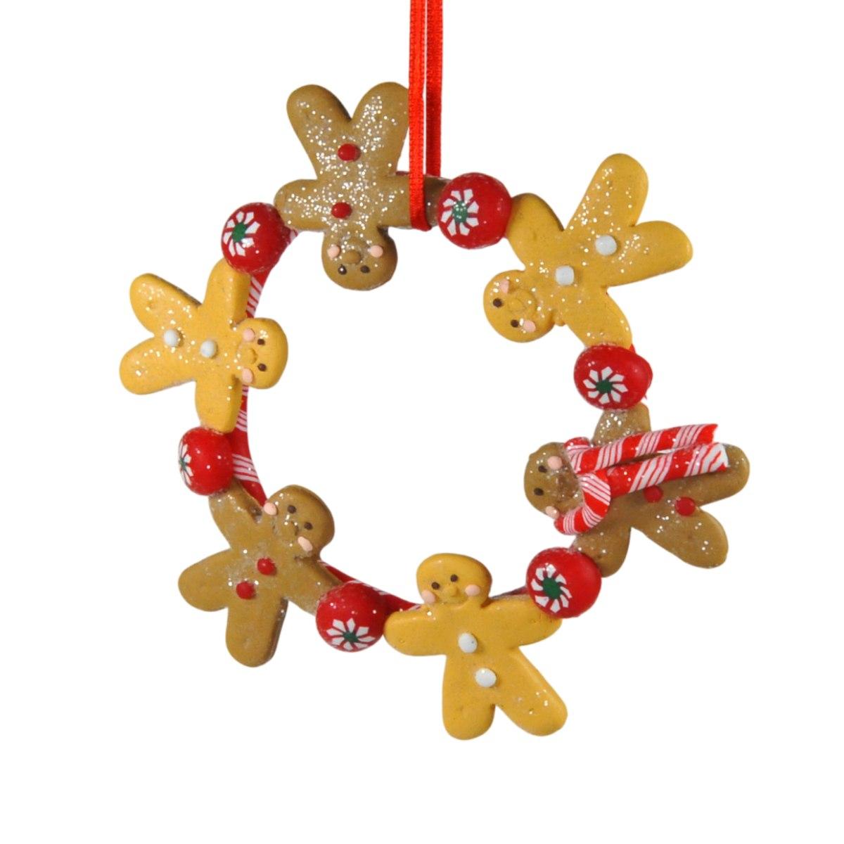 Pallina Natale cm.12 Ghirlanda con Biscotti |Bianchi Dino