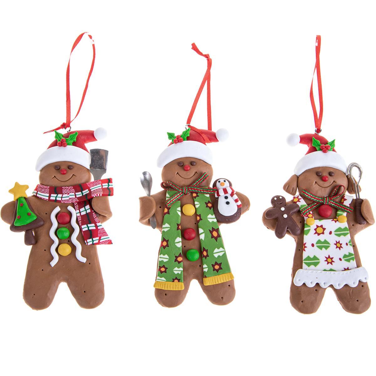 Pallina Natale cm.12 Biscotto Gingerbread |Bianchi Dino