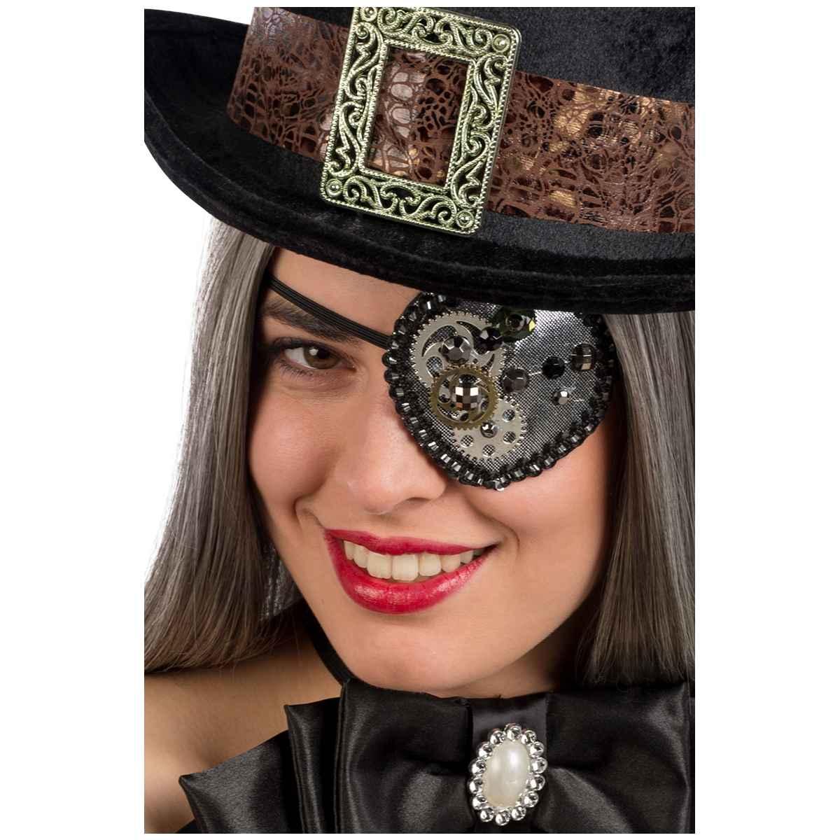 Benda Pirata Steampunk Argento con Ingranaggi |Carnival Toys