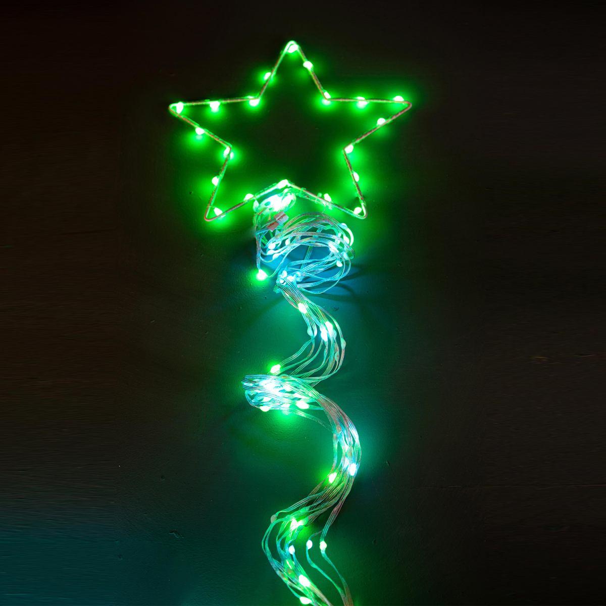 Luci Natale esterno LED Digital RGB con 32 Giochi con Stella cm.240 |Bianchi Dino