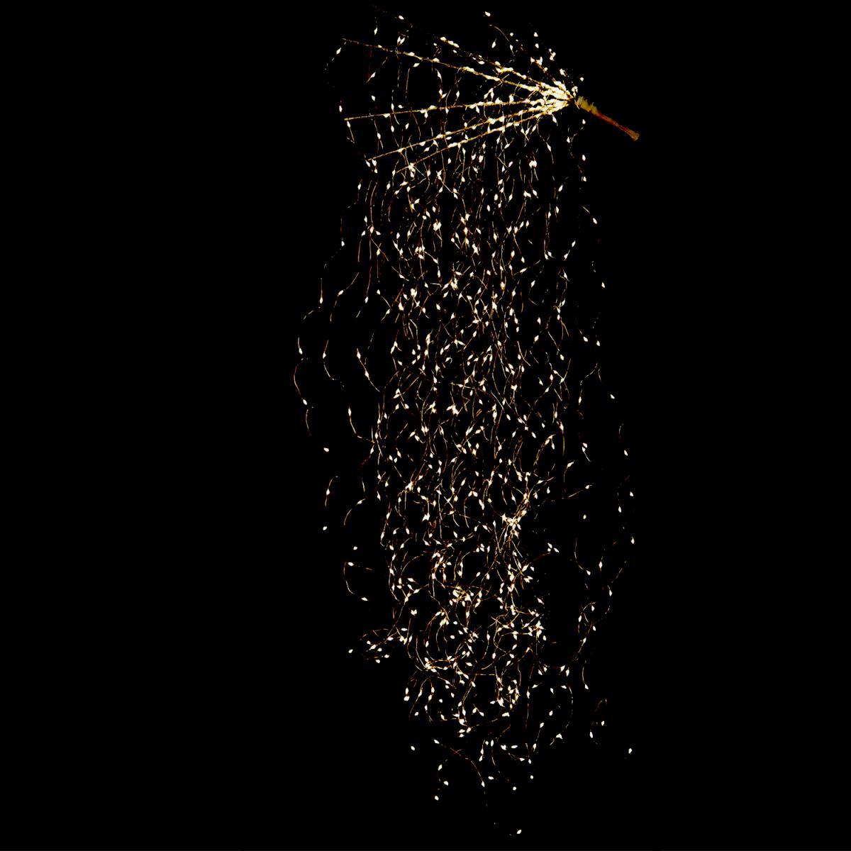 Luci Natale Esterno Cascata LED 720 Flash Bianco Caldo |Bianchi Dino