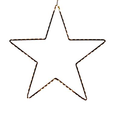 Luci Natale Esterno LED 148 Stella Bianco Caldo cm.ÃƒÂ˜38 |Bianchi Dino