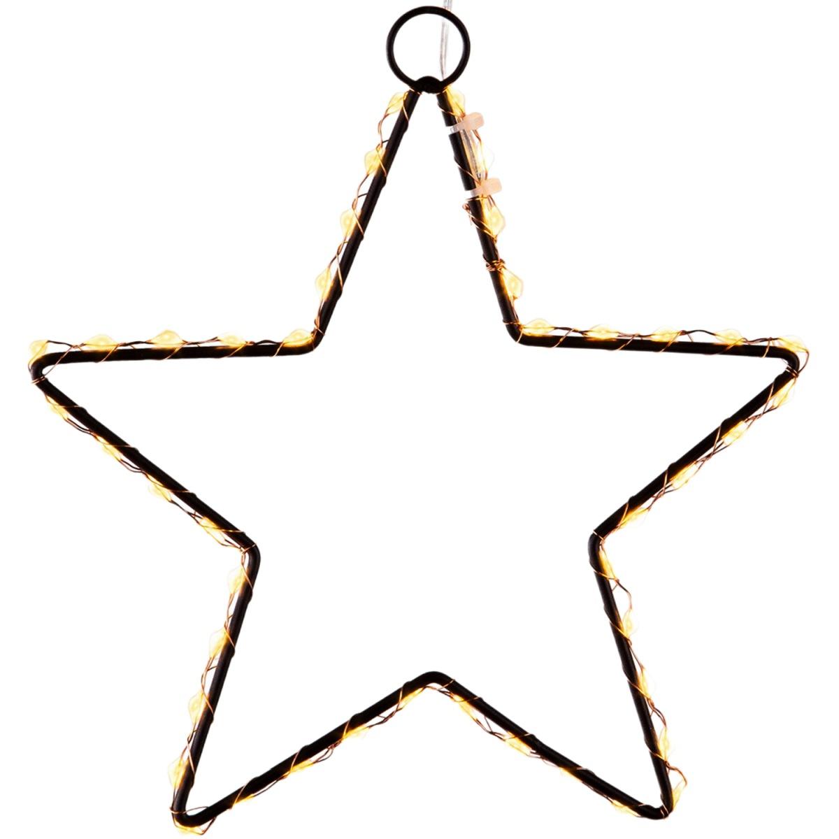 Luci Natale Esterno LED 46 Stella Bianco Caldo cm.ÃƒÂ˜20 |Bianchi Dino