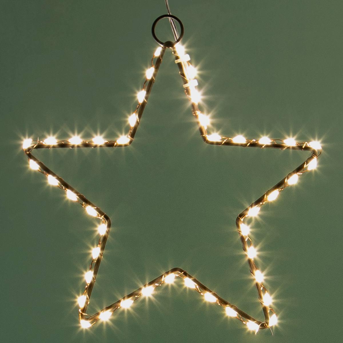 Luci Natale Esterno LED 46 Stella Bianco Caldo cm.ÃƒÂ˜20 |Bianchi Dino